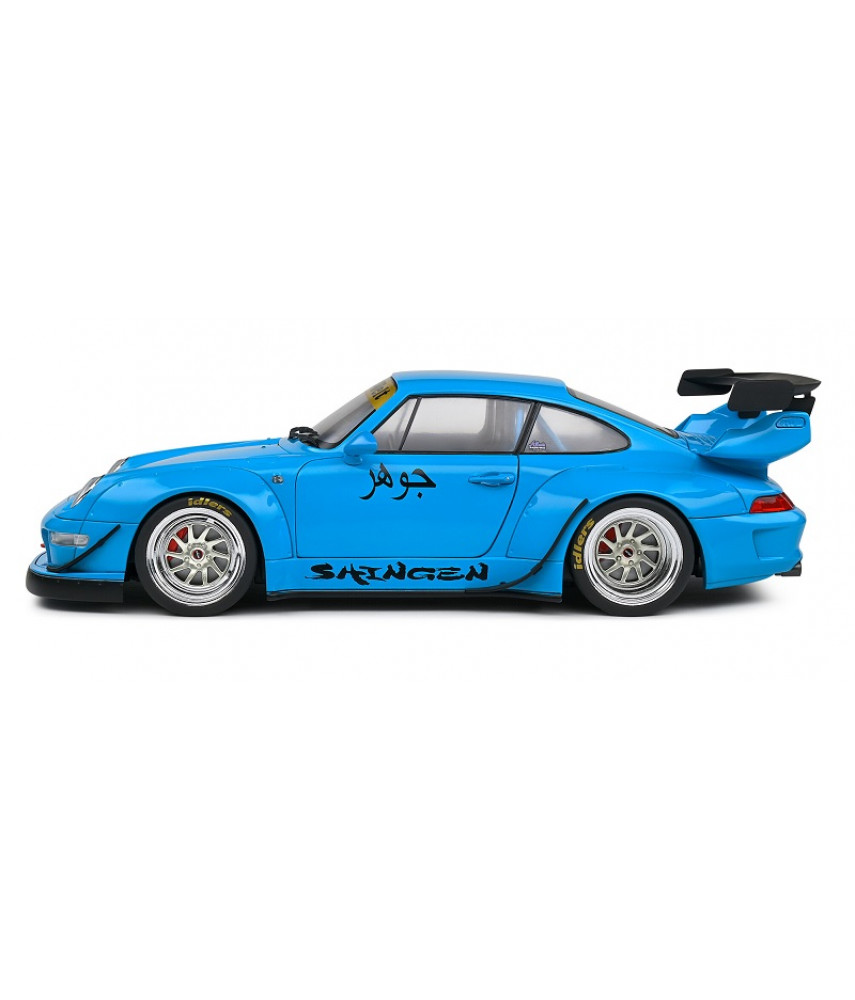 Модель автомобиля 1:18 Porsche 911 RWB Bodykit Shingen Blue 2018