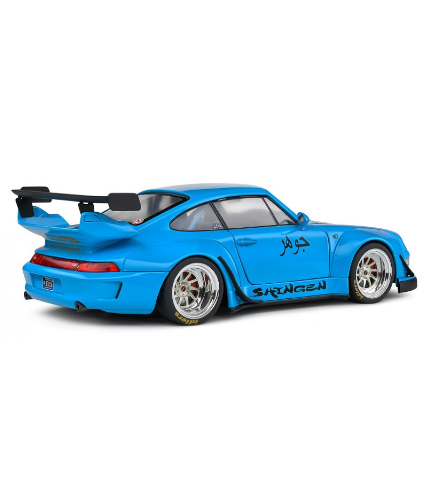 Модель автомобиля 1:18 Porsche 911 RWB Bodykit Shingen Blue 2018