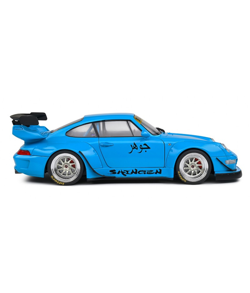 Модель автомобиля 1:18 Porsche 911 RWB Bodykit Shingen Blue 2018