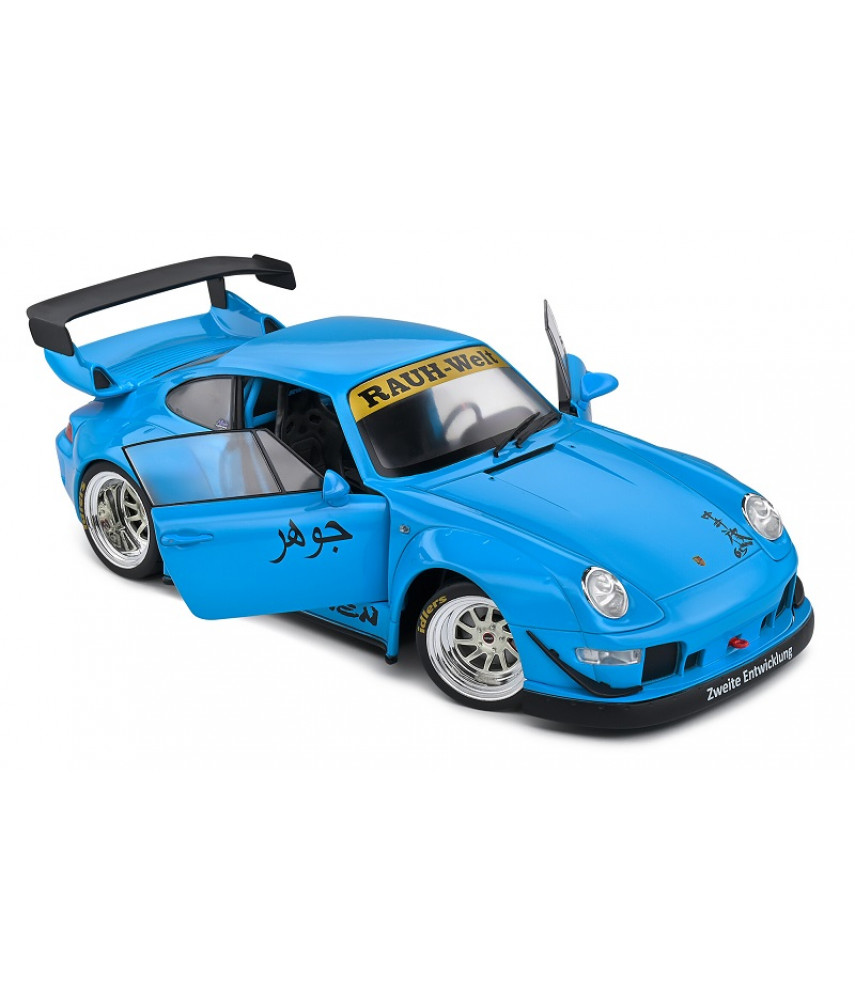 Модель автомобиля 1:18 Porsche 911 RWB Bodykit Shingen Blue 2018