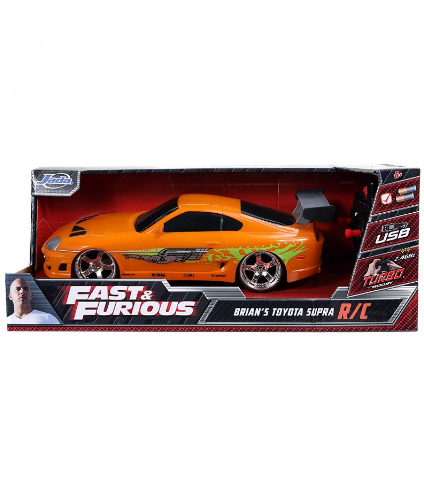 Радиоуправляемая модель машинки Jada Toys Fast & Furious - R/C 1995 Toyota Supra-Orange (1:16) 97582