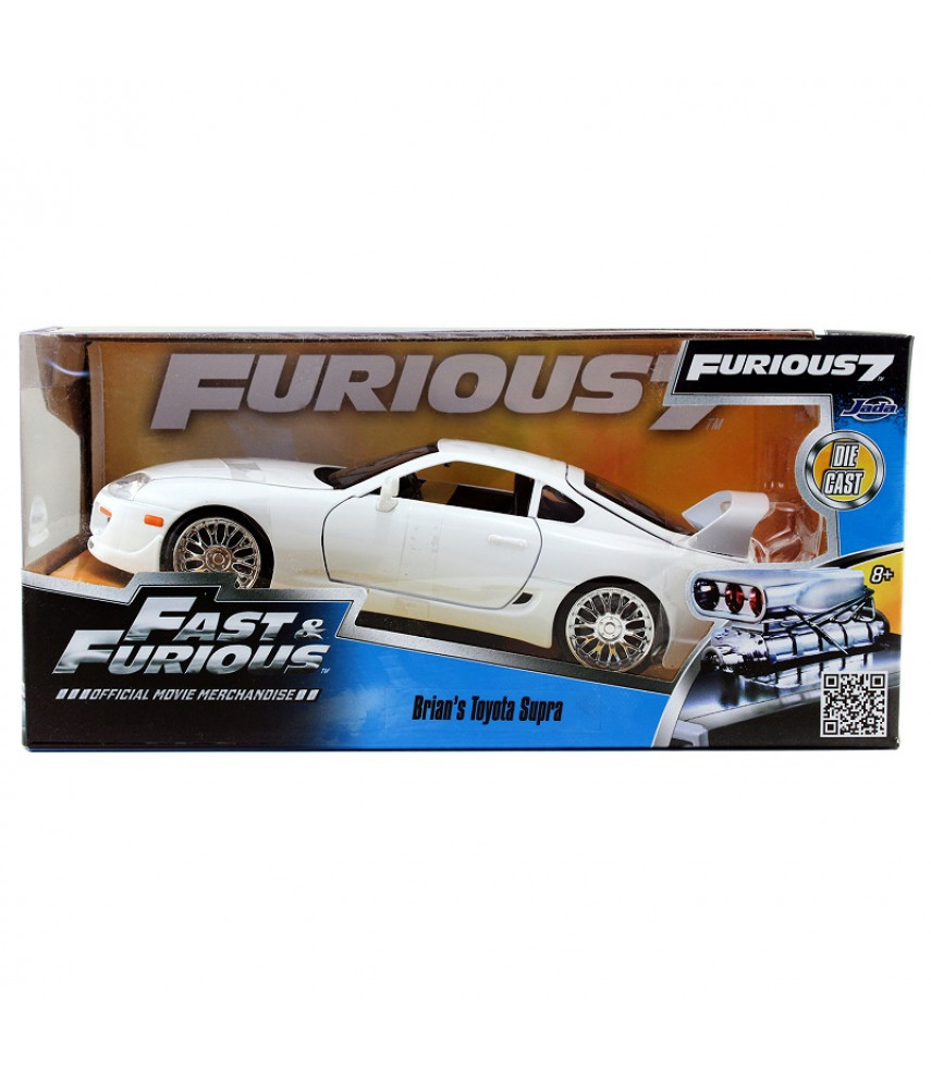 Модель автомобиля Jada Toys Fast & Furious - 1995 Toyota Supra-White (1:24) 97375