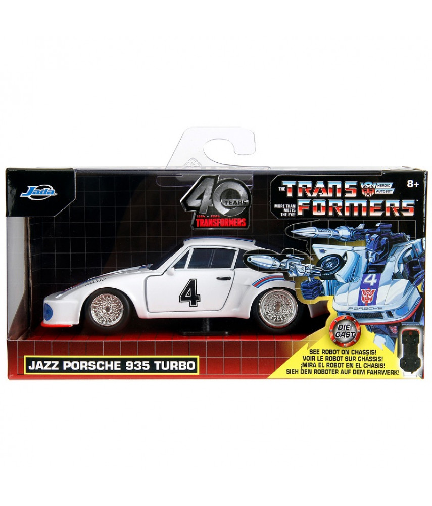Коллекционная машинка Jada Transformers G1: Jazz (1976 Porsche 935 Turbo) 1:32 Коллекционная машинка Jada Transformers G1: Jazz (1976 Porsche 935 Turbo) 1:32
