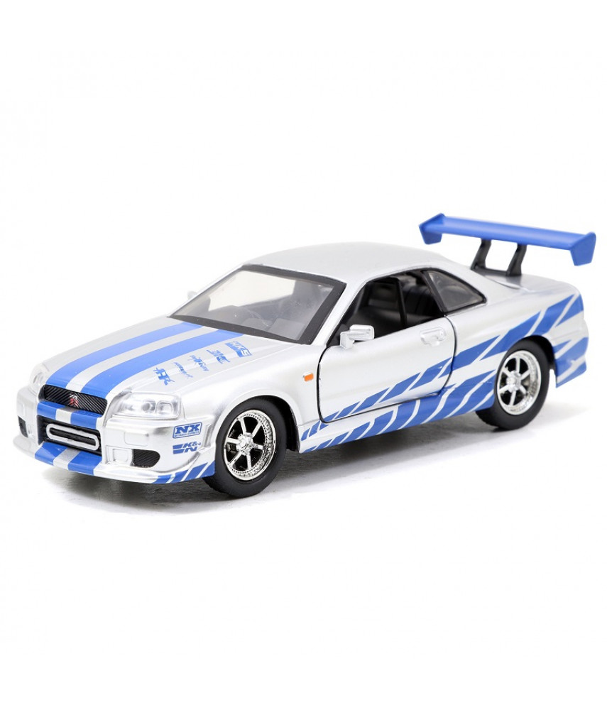 Набор машинок Jada Toys Fast & Furious - Brian's Nissan Skyline GTR R34 Silver/Blue (31980)