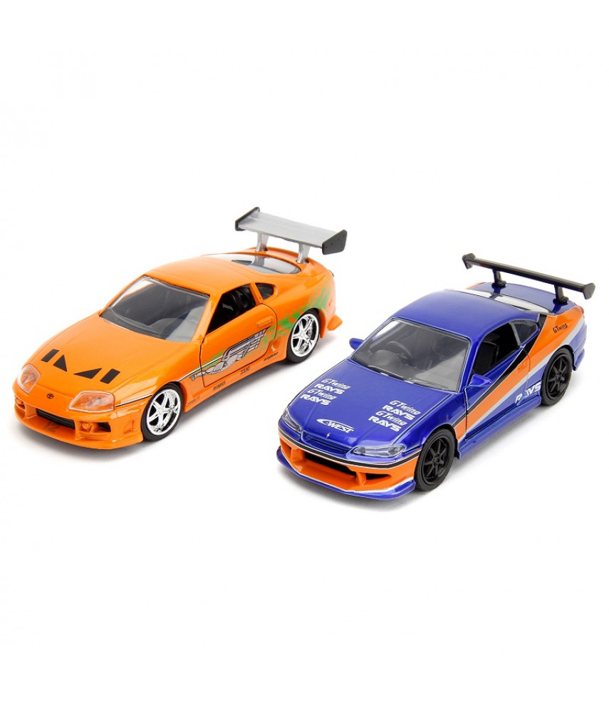 Набор машинок Jada Toys Fast & Furious - Nissan Silvia S15 / Toyota Supra (42541)