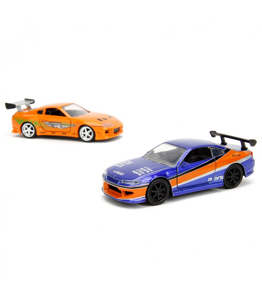 Набор машинок Jada Toys Fast & Furious - Nissan Silvia S15 / Toyota Supra (42541)