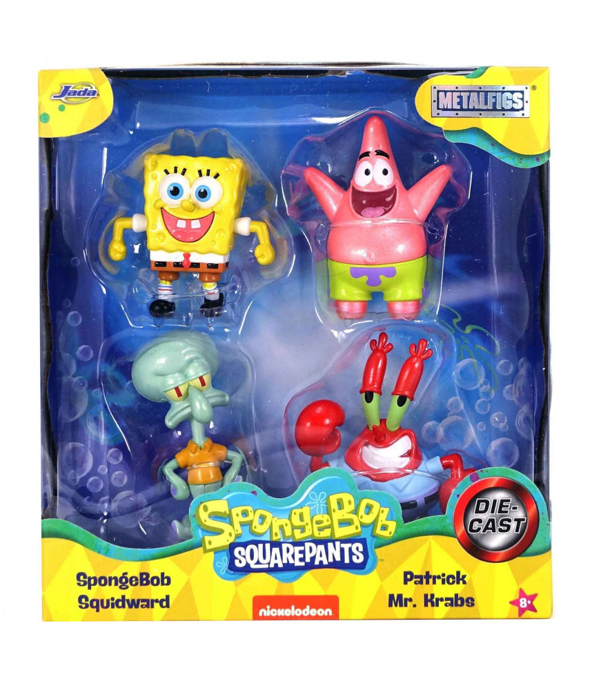 Набор фигурок Nickelodeon Spongebob (6 см) (35302) (Jada Toys)