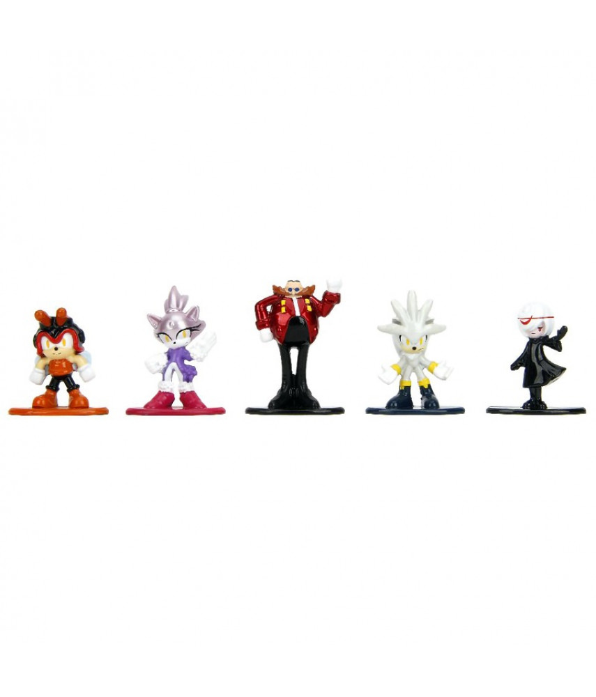 Набор фигурок Nano Sonic The Hedgehog 18шт Wave 1 1.65" 35642 (Соник Супер-ежик)