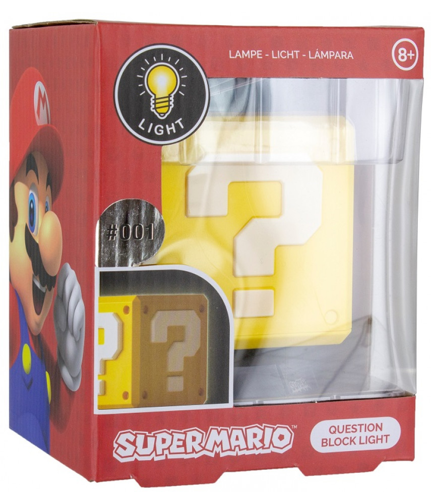 Светильник Nintendo Question Block 3D Light