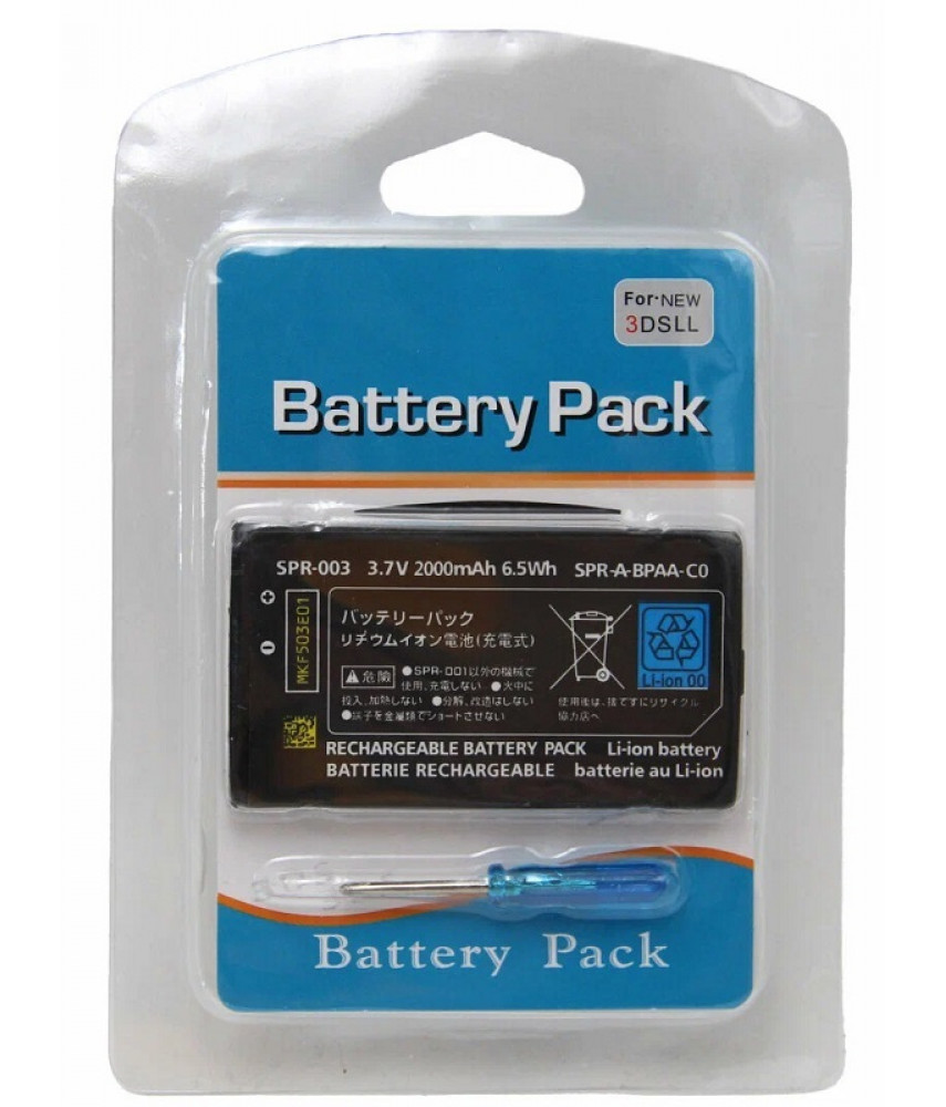 Аккумулятор / батарея Battery Pack для Nintendo 3DS XL + отвертка