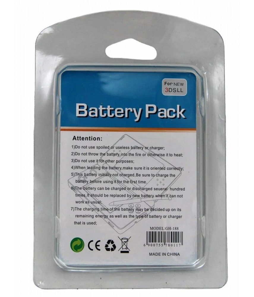 Аккумулятор / батарея Battery Pack для Nintendo 3DS XL + отвертка