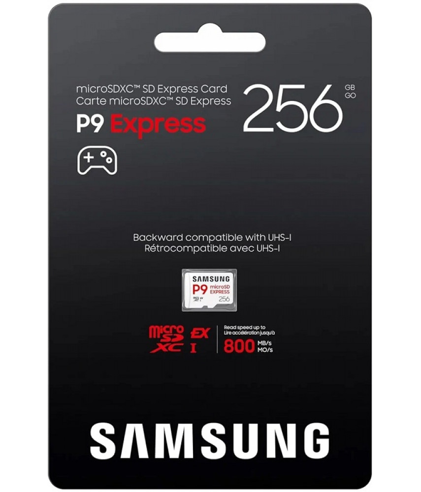 Карта памяти MicroSD Samsung P9 Express 256GB для Nintendo Switch 2 (800 MB/s) Карта памяти MicroSD Samsung P9 Express 256GB для Nintendo Switch 2 (800 MB/s)