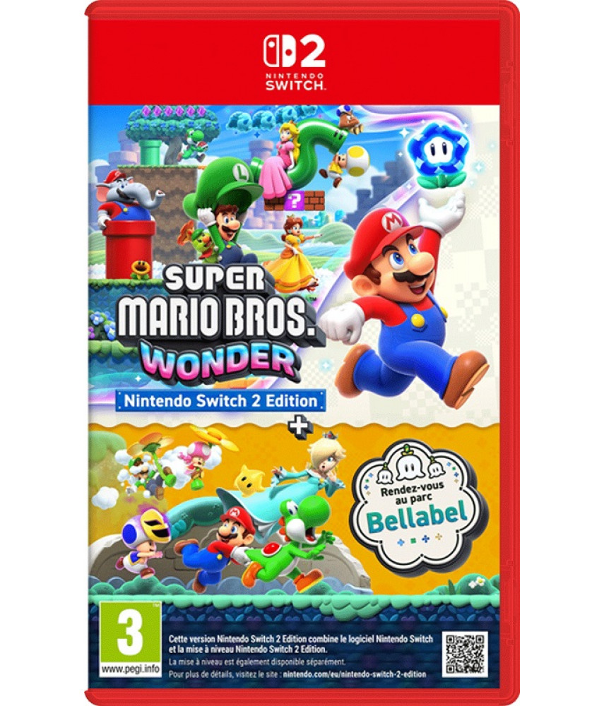 Игра Super Mario Bros. Wonder + Meetup in Bellabel Park (Nintendo Switch 2, русская версия)