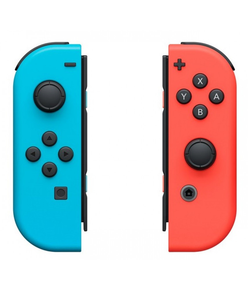 Контроллеры Joy-Con для Nintendo Switch (Neon Red / Neon Blue) (аналог, 2 шт.) Контроллеры Joy-Con для Nintendo Switch (Neon Red / Neon Blue) (аналог, 2 шт.)