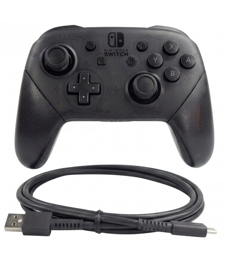 Геймпад беспроводной Nintendo Switch Pro Controller Black (аналог) Геймпад беспроводной Nintendo Switch Pro Controller Black (аналог)