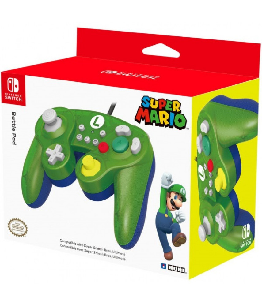 Геймпад Battle Pad Luigi для Nintendo Switch (Hori NSW-136U)