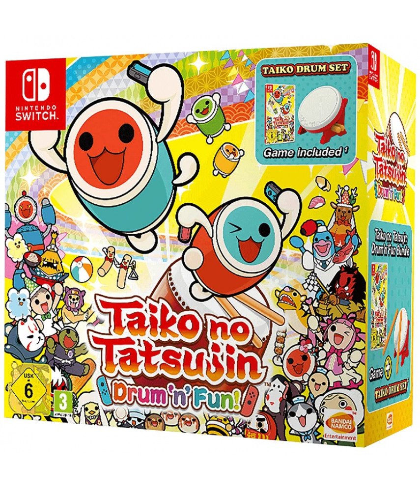 Taiko no Tatsujin: Drum n Fun! Collectors Edition (Игра + Барабан Taiko Drum) (Nintendo Switch)