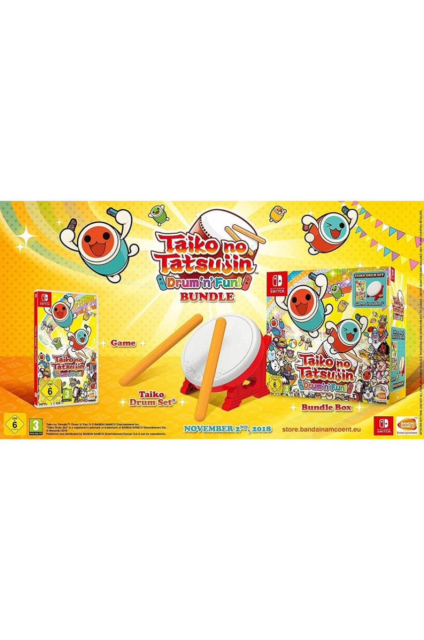Taiko no Tatsujin Drum n Fun Collectors Edition Taiko Drum Nintendo Switch ShowGames.ru