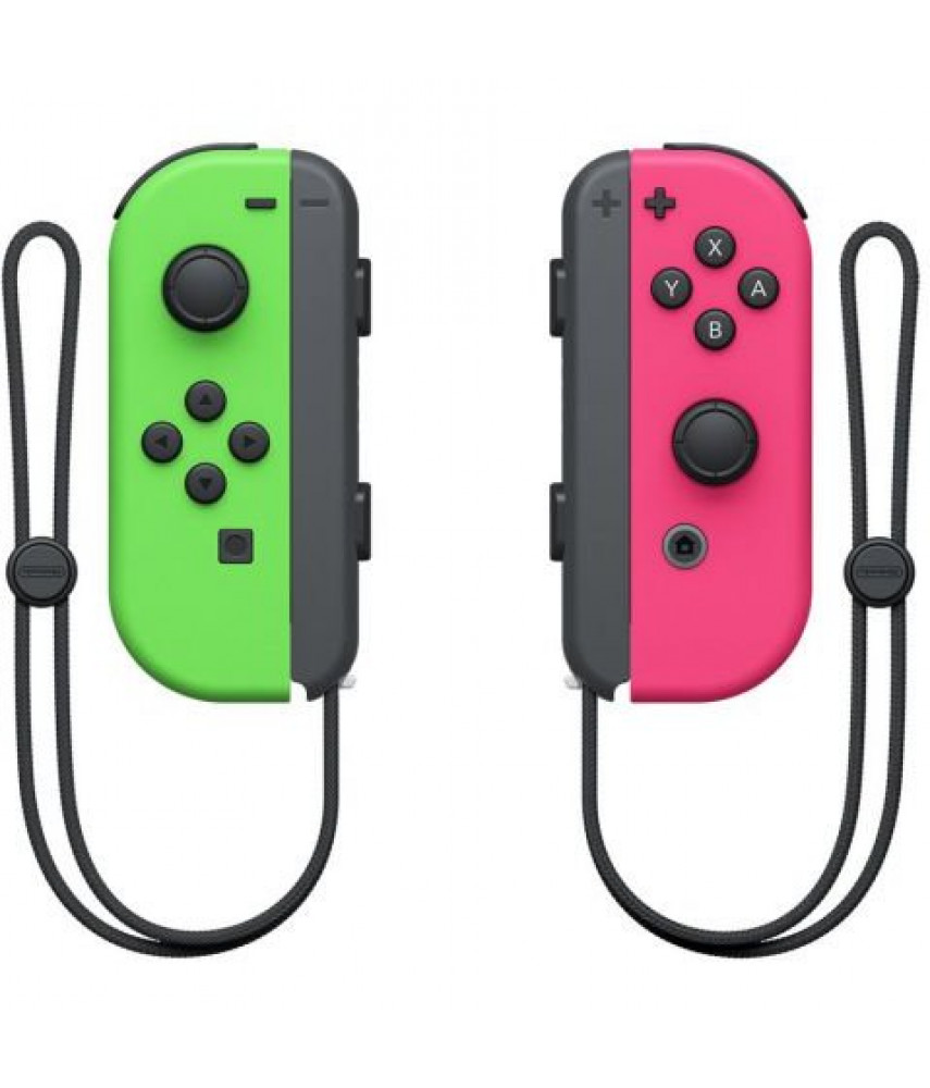 Контроллеры Joy-Con Nintendo Switch (неоновый зеленый/неоновый розовый) (2шт.)