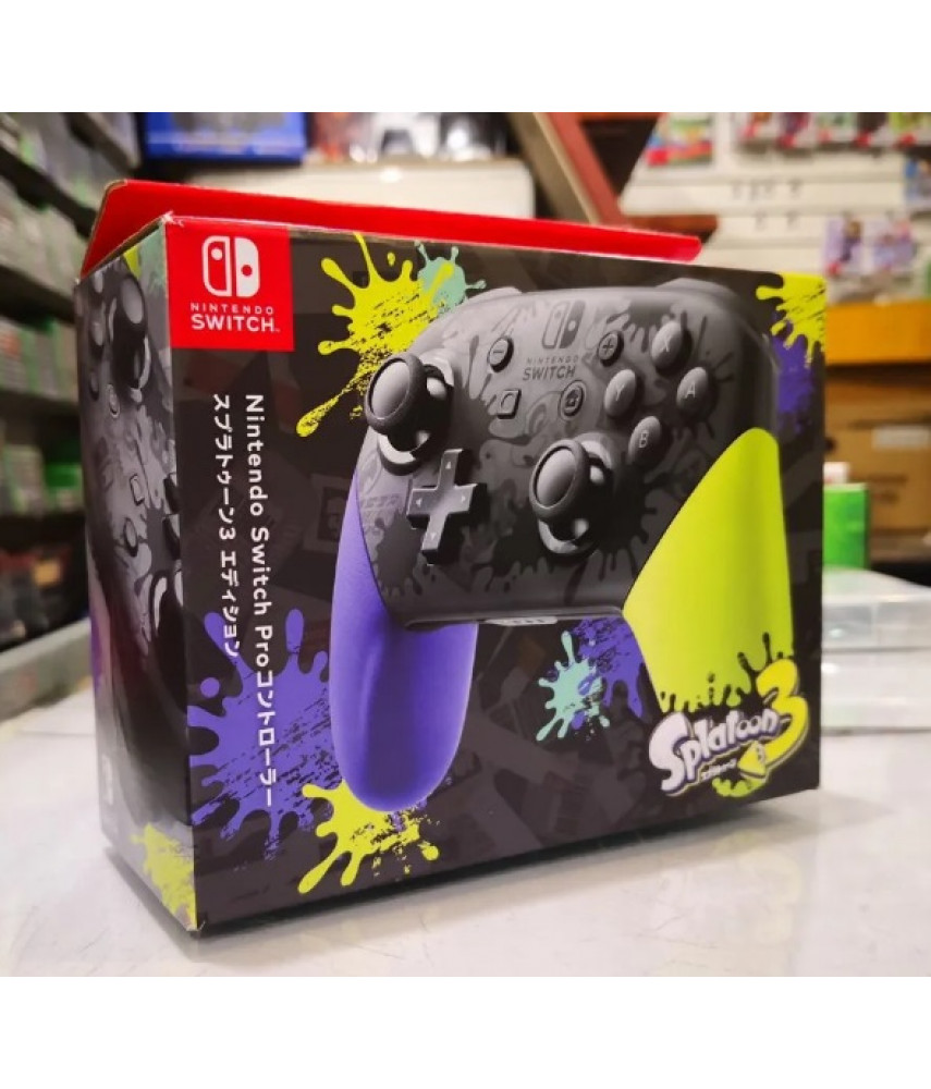 Геймпад Nintendo Switch Pro Controller Splatoon 3 Edition (Оригинал)