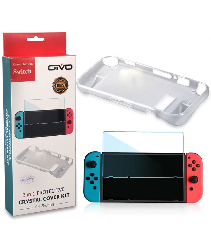 Набор Protective Crystal Cover Kit 2в1 для Nintendo Switch (Oivo IV-SW036)