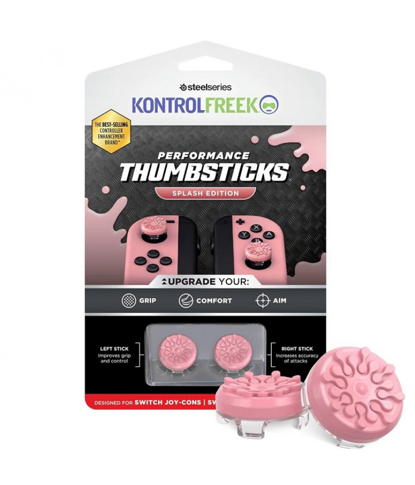 Насадки на стики KontrolFreek Performance Thumbsticks Splash Edition для Nintendo Switch Joy-Con Насадки на стики KontrolFreek Performance Thumbsticks Splash Edition для Nintendo Switch Joy-Con