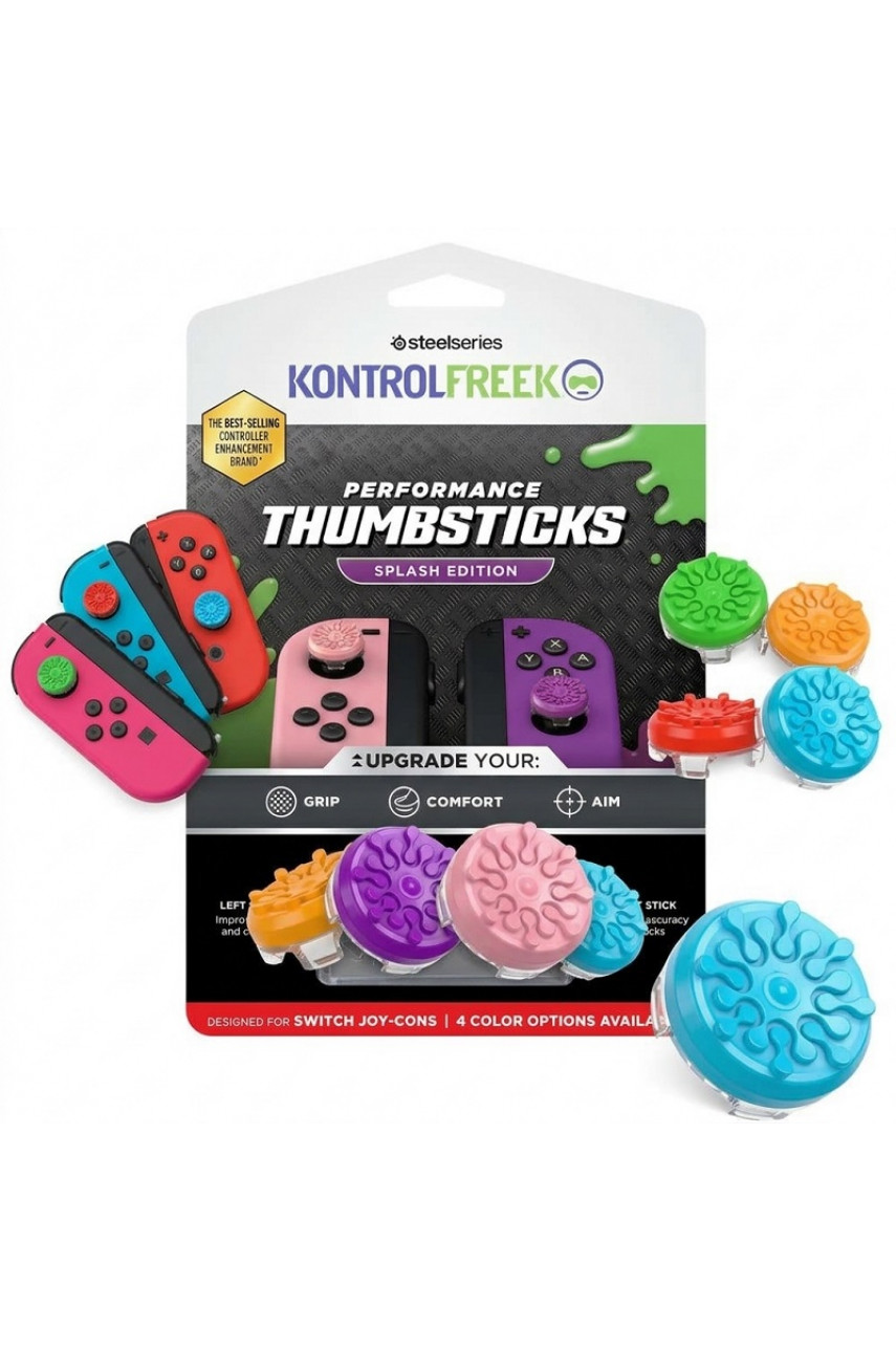 Насадки на стики KontrolFreek Performance Thumbsticks Splash Edition для Nintendo Switch Joy-Con