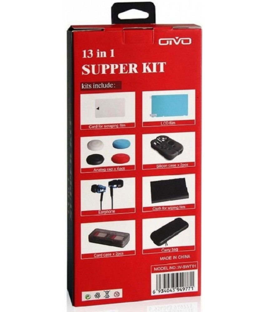 Набор аксессуаров OIVO Super Kit 13 в 1 (IV-SWT01) для Nintendo Switch