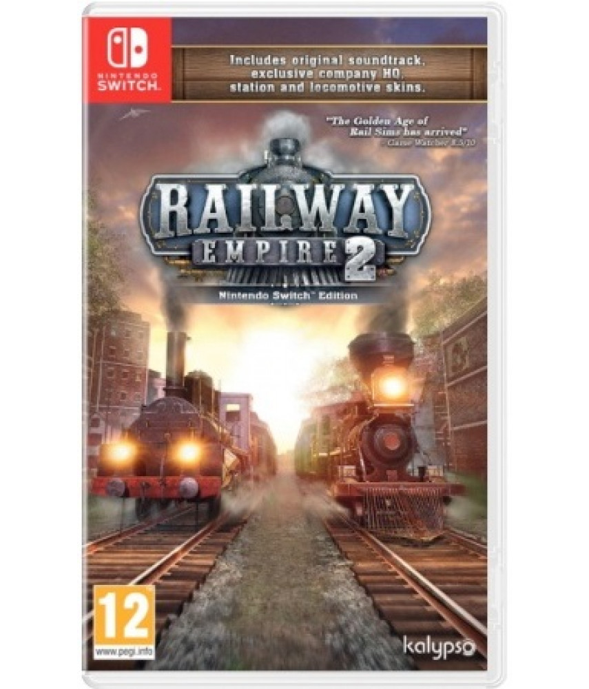 Игра Railway Empire 2 Deluxe Edition для Nintendo Switch. Меню и субтитры на русском языке.