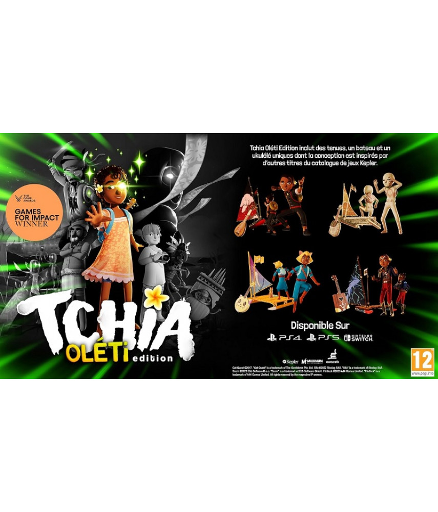 Игра Tchia Oleti Edition для Nintendo Switch. Меню и субтитры на русском языке