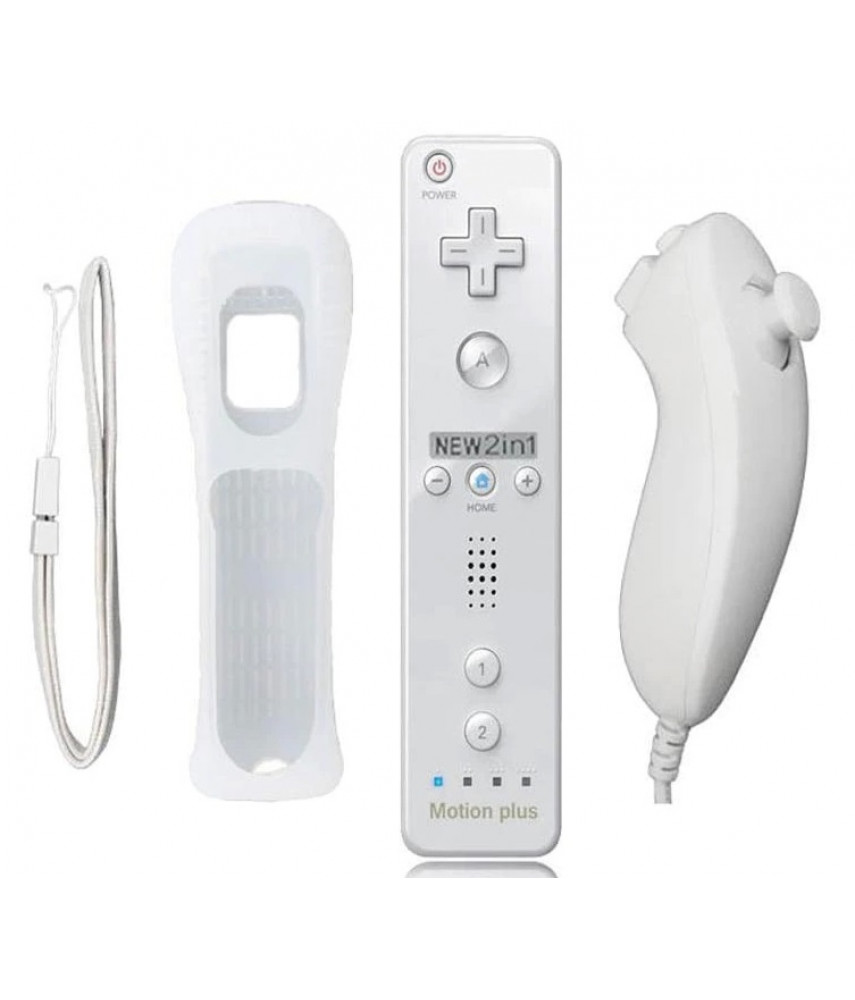 Комплект контроллеров Wii Remote Plus + Wii Nunchuk