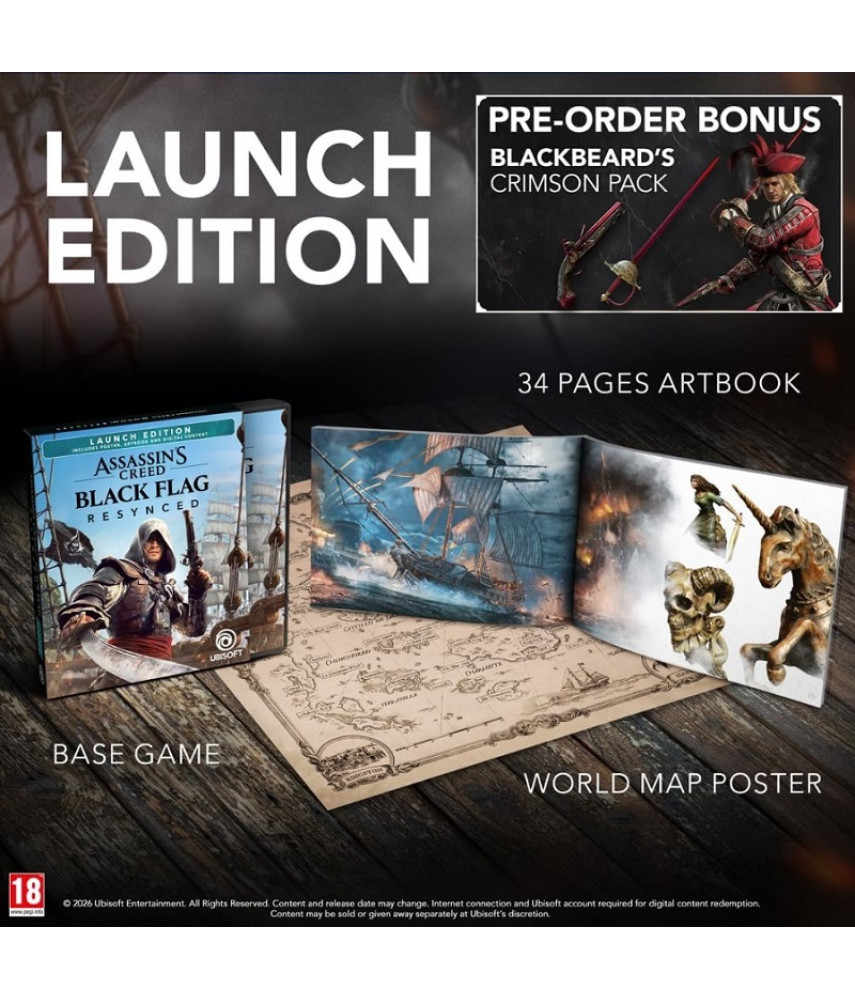 Assassin's Creed: Black Flag Resynced Launch Edition (PS5, русские субтитры)