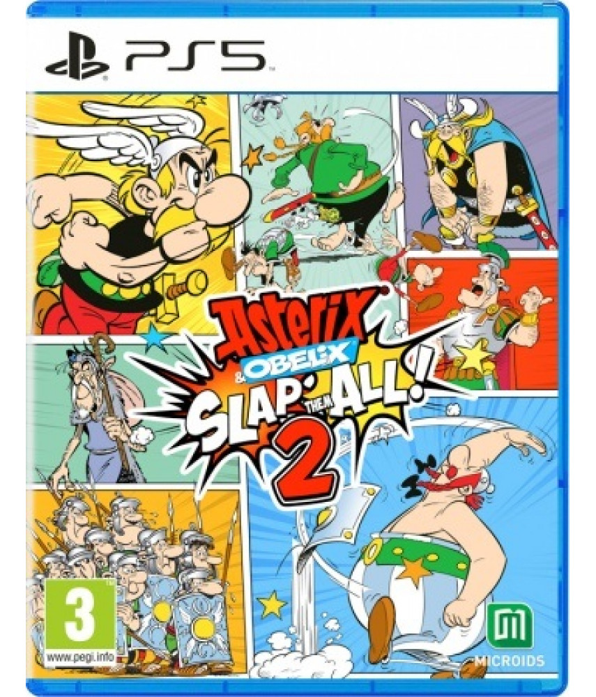 Игра Asterix & Obelix: Slap Them All 2 для PlayStation 5. Меню и  субтитры на русском языке.