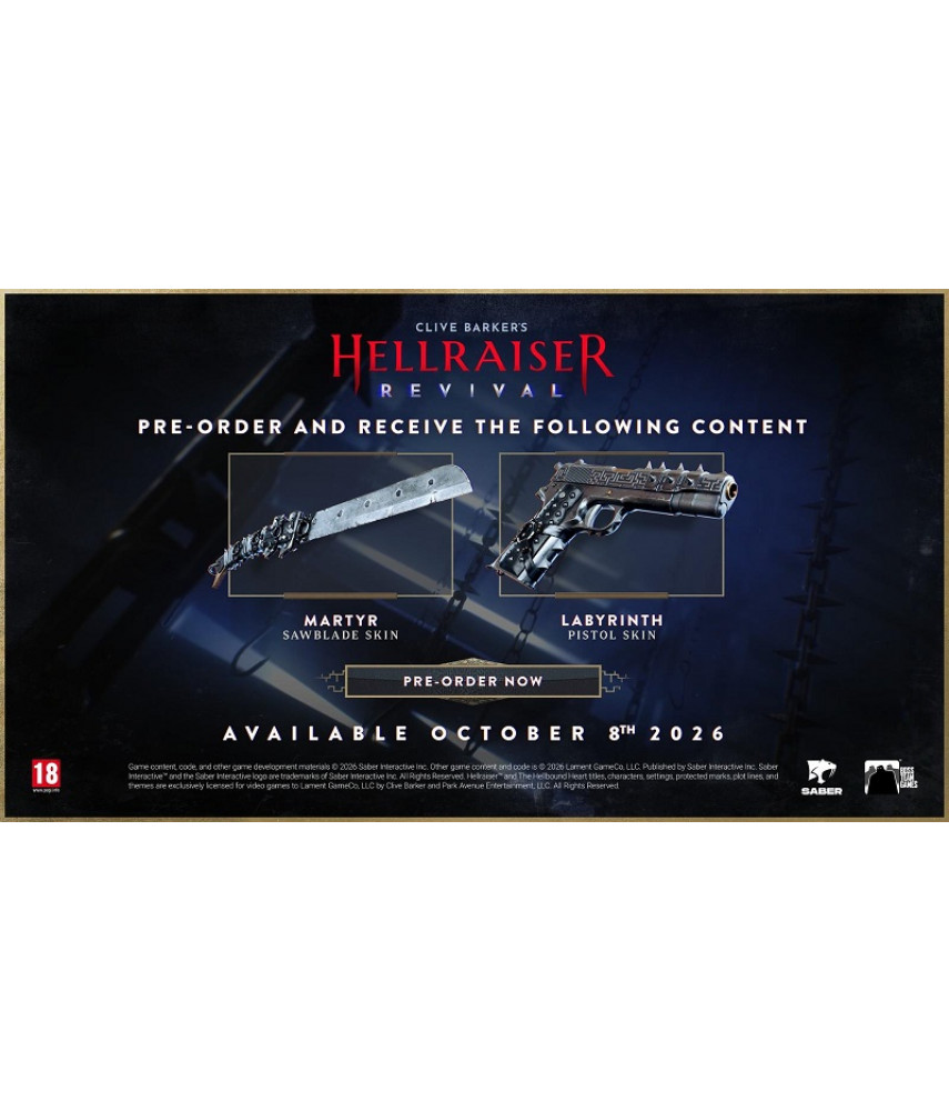 Clive Barker's Hellraiser: Revival Day One Edition (PS5, русские субтитры) Clive Barker's Hellraiser: Revival Day One Edition (PS5, русские субтитры)
