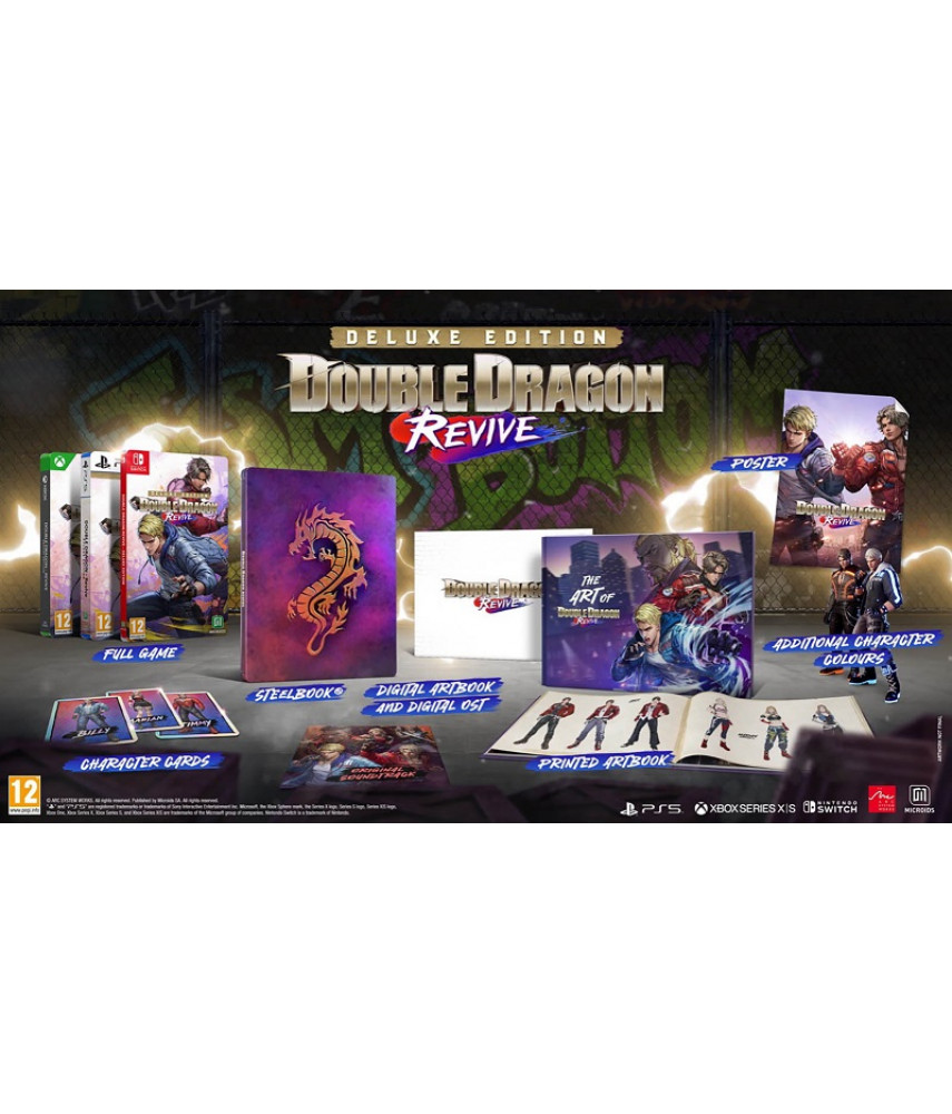 Игра Double Dragon Revive Deluxe Edition для PlayStation 5. Озвучка, меню и субтитры на английском языке.