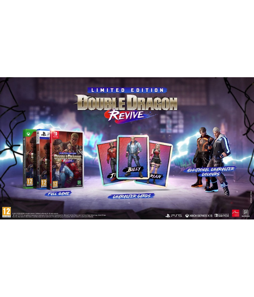 Игра Double Dragon Revive Limited Edition для PlayStation 5. Озвучка, меню и субтитры на английском языке.
