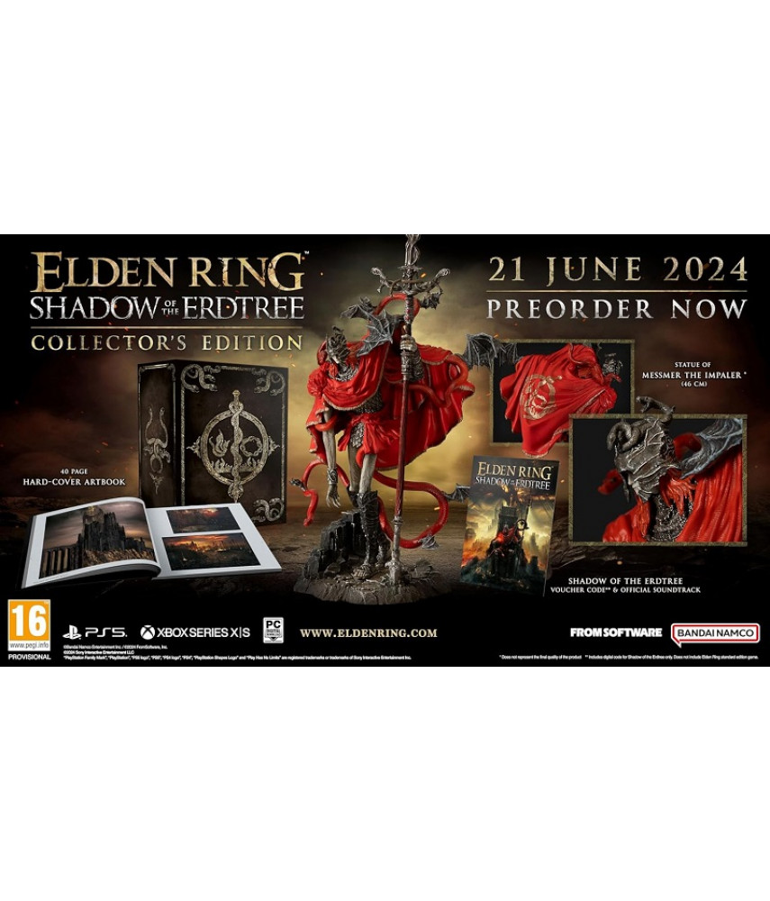 Игра Elden Ring Shadow of the Erdtree Collectors Edition для PlayStation 5. Меню и субтитры на русском языке.