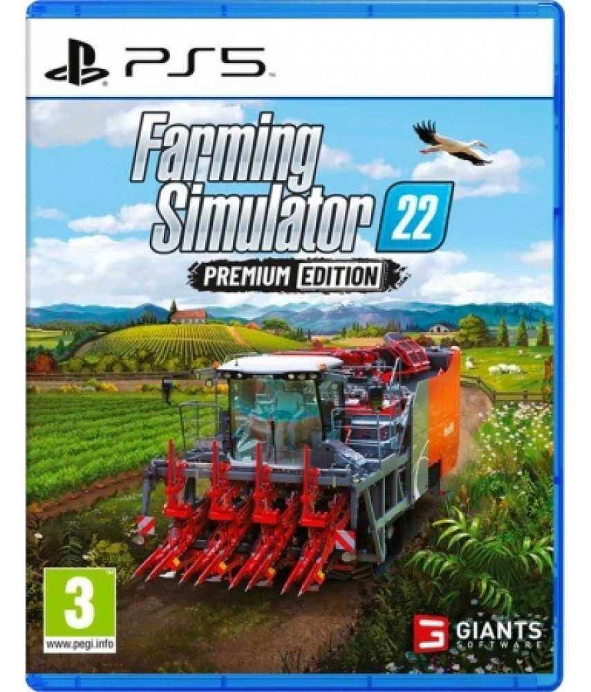Диск Farming Simulator 22 Premium Edition для PlayStation 5. Меню и субтитры на русском языке.