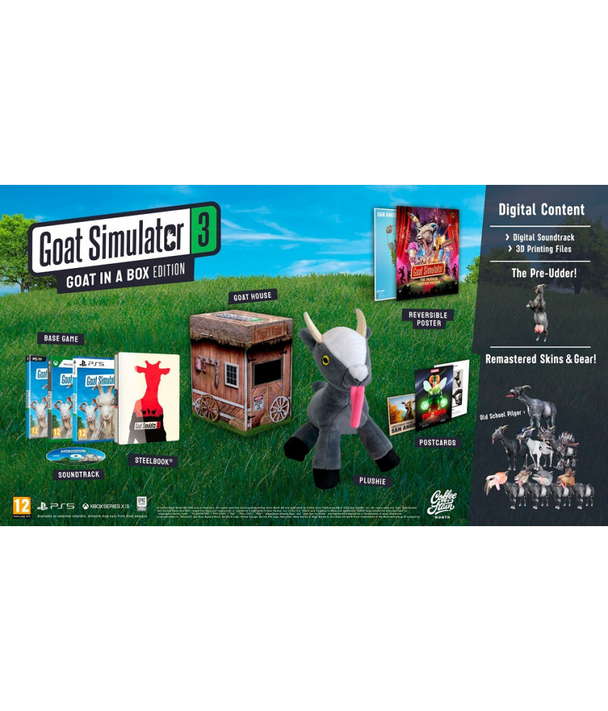 Игра Goat Simulator 3 Goat In A Box Edition для PlayStation 5. Меню и субтитры на русском языке.