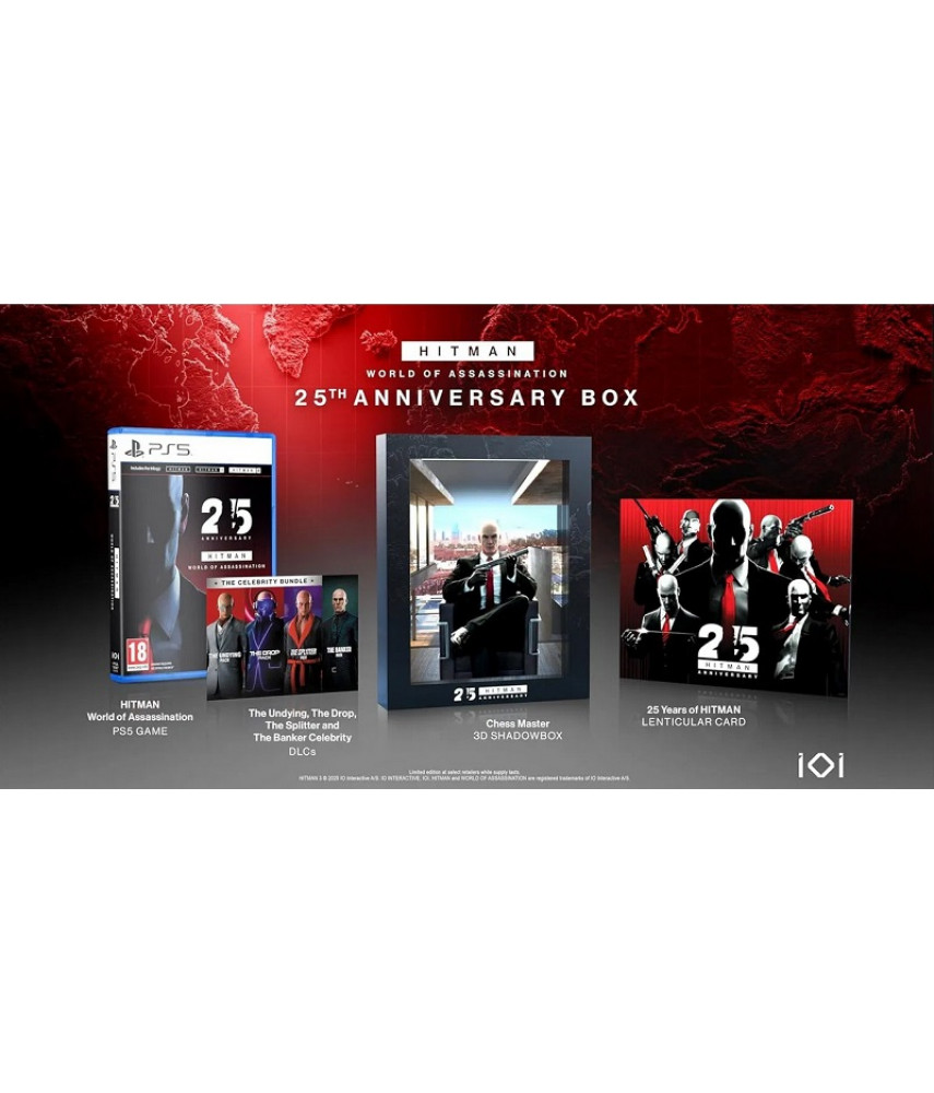 Игра Hitman World of Assassination 25th Anniversary Box для PlayStation 5. Меню и субтитры на русском языке.
