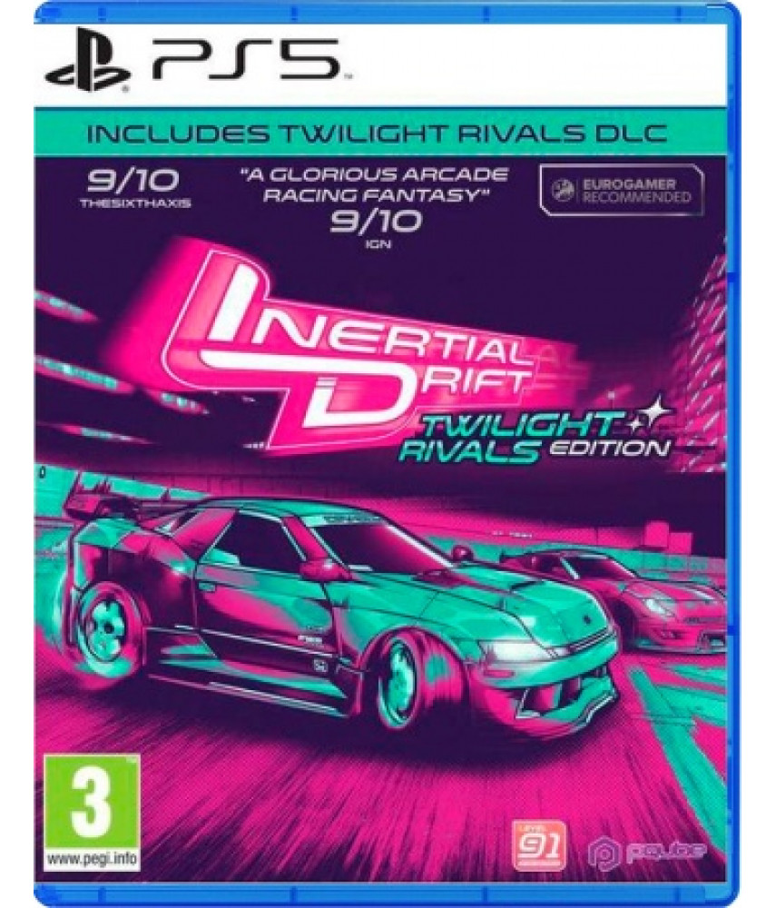 Игра Inertial Drift: Twilight Rivals Edition для PlayStation 5. Меню и  субтитры на русском языке.
