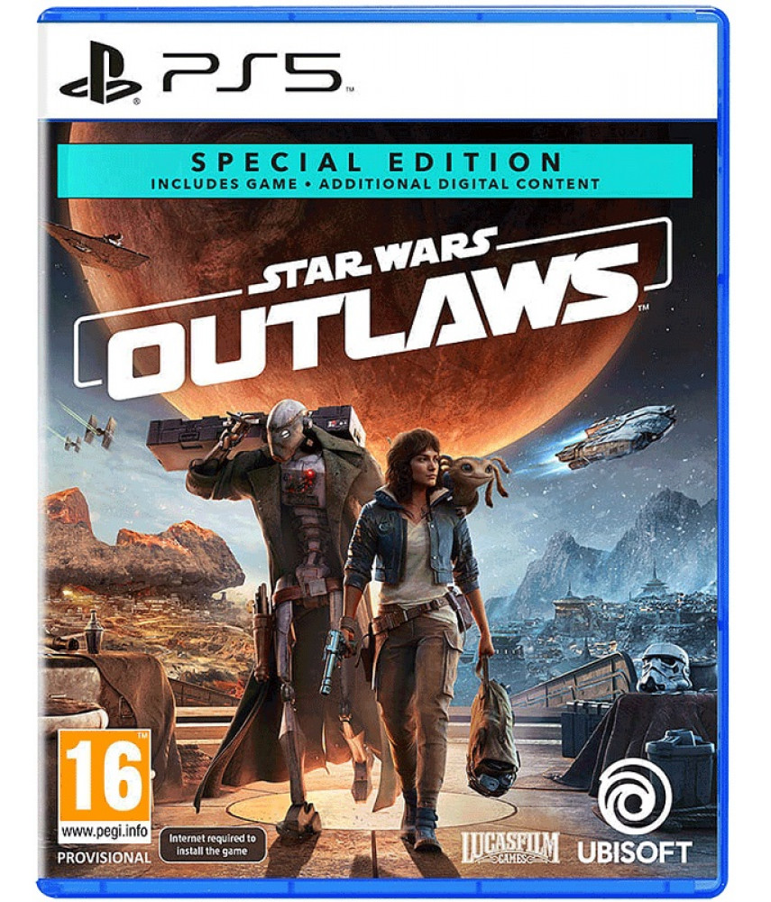 Игра Star Wars Outlaws Special Edition для PlayStation 5. Меню и субтитры на русском языке.