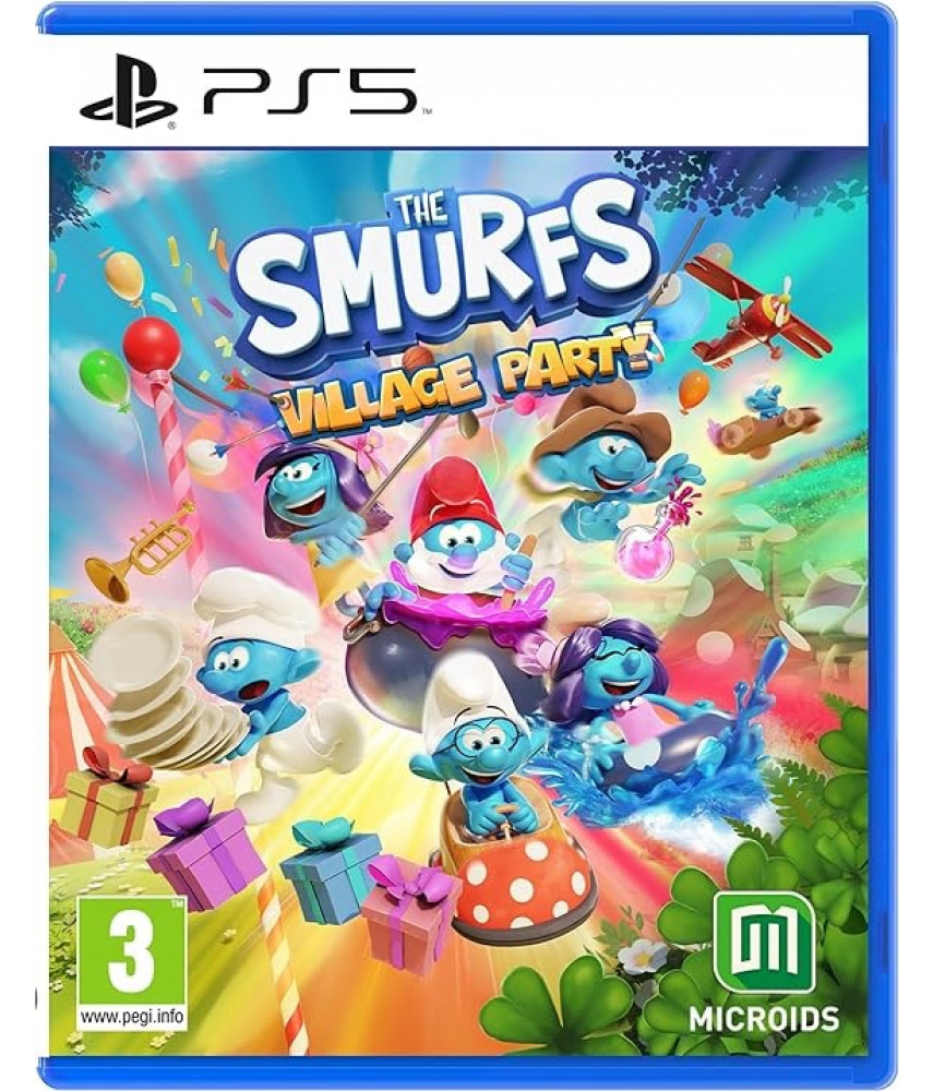 Игра The Smurfs Village Party для PlayStation 5. Меню и  субтитры на русском языке.