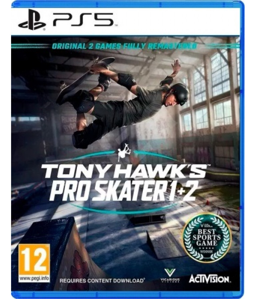 Tony Hawk's Pro Skater 1 + 2 (PS5, английская версия)