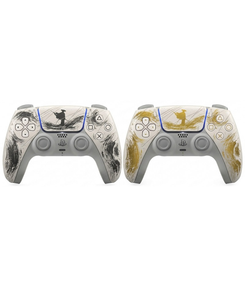 Геймпад беспроводной Sony DualSense Ghost of Yotei Gold / Black для PS5 (Оригинал)