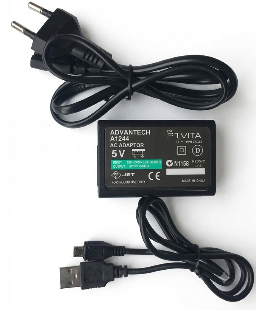 Зарядное устройство с кабелем micro-USB для PS Vita Slim (PCH-2000)