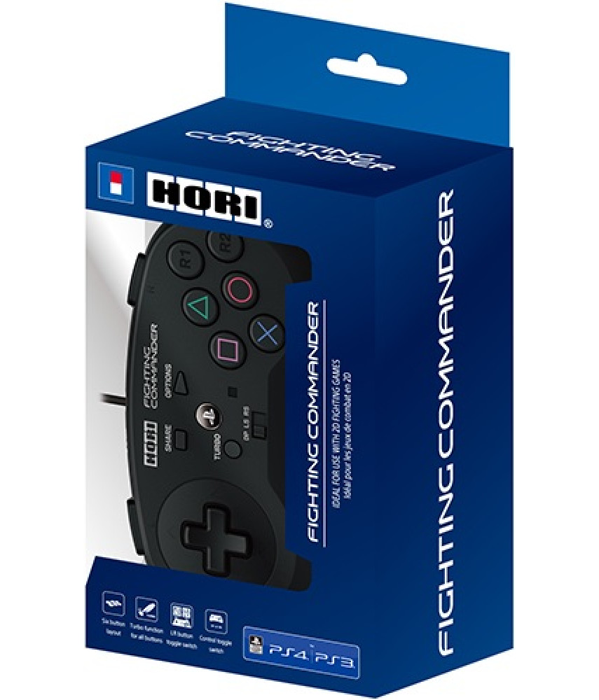 Проводной геймпад Hori Fighting Commander для PS3, PS4, PC