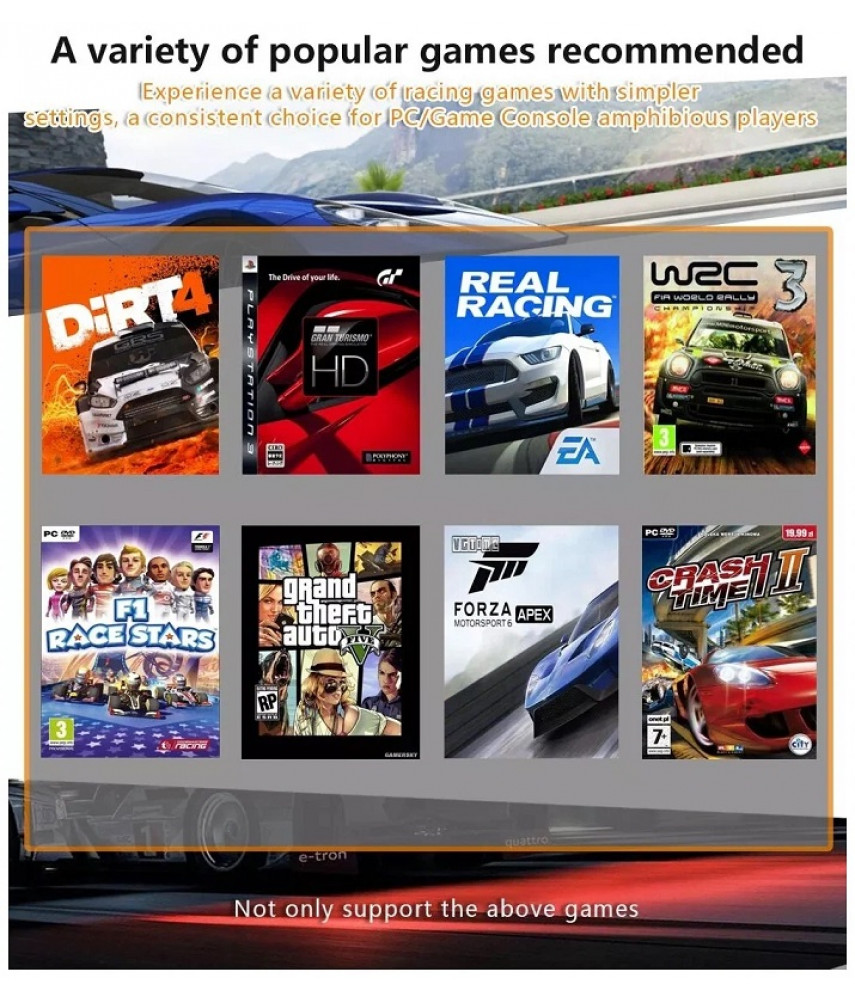 Руль игровой универсальный Xbox 360, ПК, Nintendo Switch, Android, PS3, PS4, Xbox One (NS-9887)