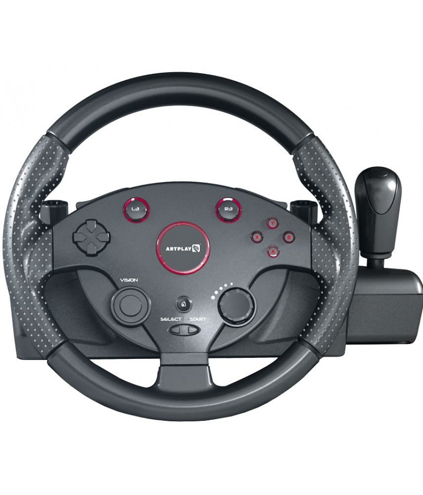 Руль Street Racing Wheel Turbo  ARTPLAYS C900 для игровых приставок PS3/PS4/Xbox360/XboxOne/Switch/PC