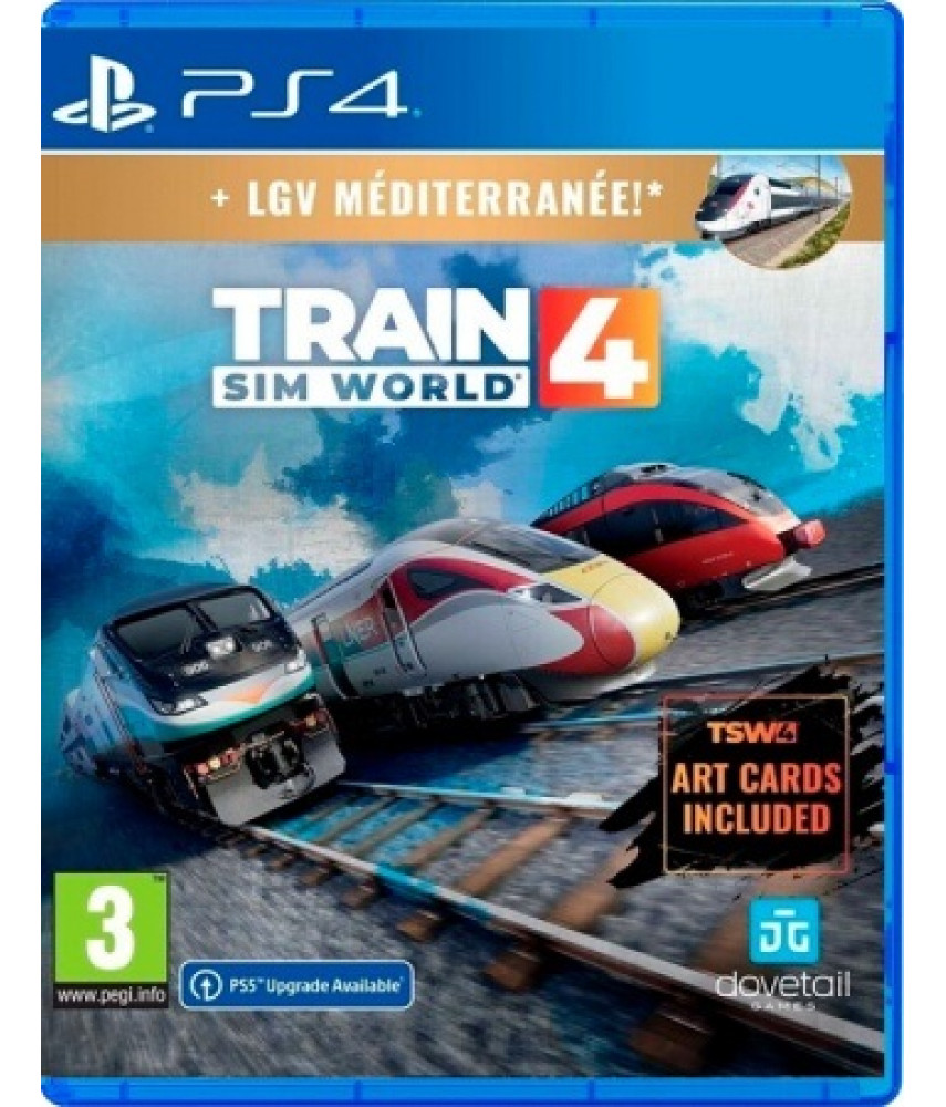 Диск Train Sim World 4. Deluxe Edition PlayStation 4. Меню и субтитры на русском языке.